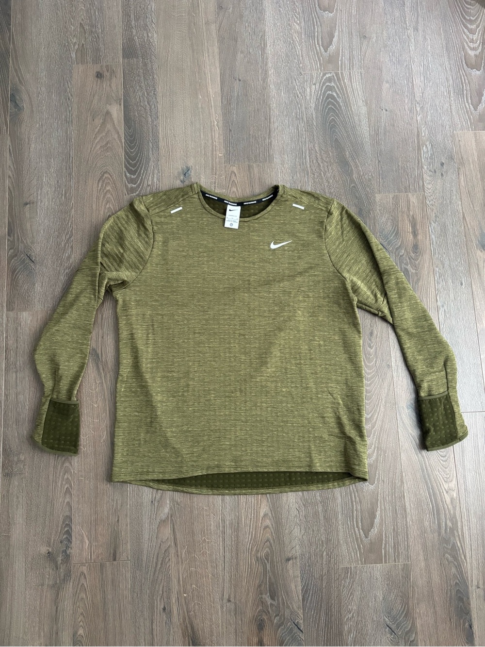 Nike Olive Green Long-Sleeve Therma-Fit